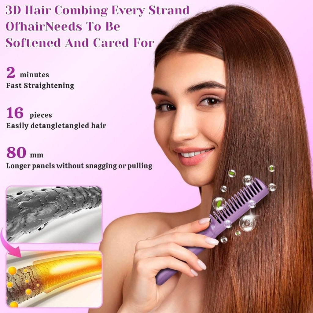 VITALONIX Portable Mini Hair Straightener Comb